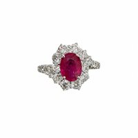 Anillo Crivelli Mujer in Oro blanco Rubino 234-6173